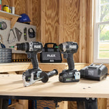 Flex FXM202-2K 24V 2-Tool Brushless Hammer Drill and Quick Eject Impact Driver Kit with Soft Case (2 Batteries, Charger) - 5