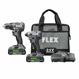 Flex FXM205-2A 2 Tool Combo Kit, Compact Drill Driver and Compact Impact Driver - 2