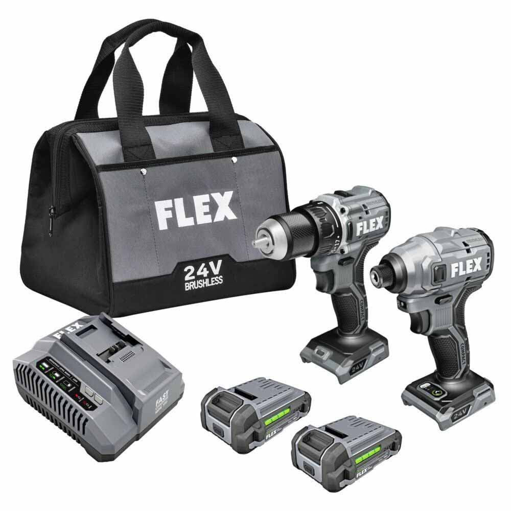 Flex FXM205-2A 2 Tool Combo Kit, Compact Drill Driver and Compact Impact Driver - 3