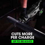 Flex FXM402-2B 24V Brushless 4 Tool Combo Kit 7-1/4" Circular Saw Drill driver Reciprocating Saw and Angle Grinder - 10