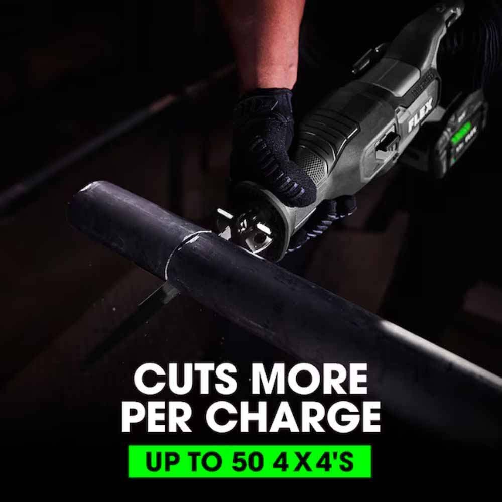 Flex FXM601-2B 24V Brushless 6 Tool Combo Kit Hammer Drill Impact Driver 7-1/4" Circular Saw Oscillating Multi-Tool Reciprocating Saw and Work Light - 17