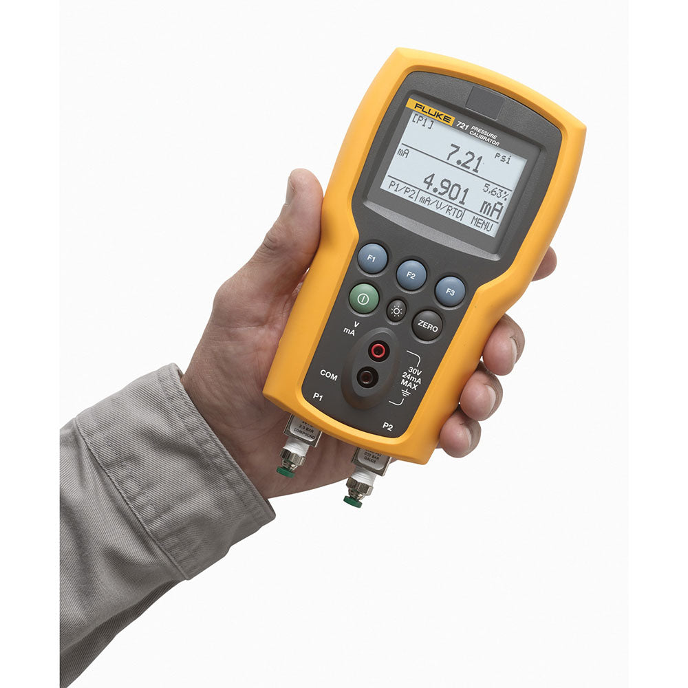 Fluke 721-1601 Dual Sensor Pressure Calibrator, 16 Psig, 100 Psig - 2