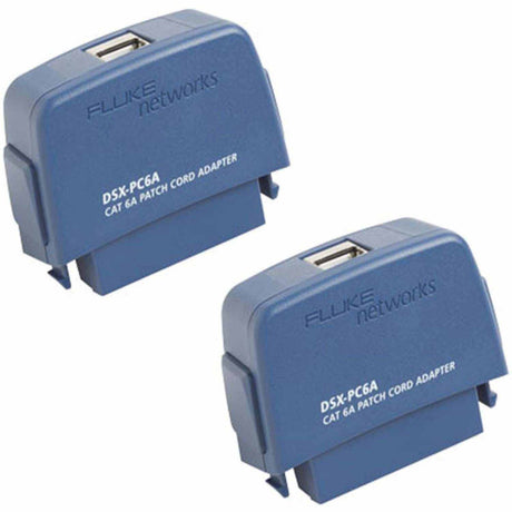 Fluke DSX-PC6AS Set of DSX CAT 6A Adapters with Shielded CAT 6A Patch Cord Jacks