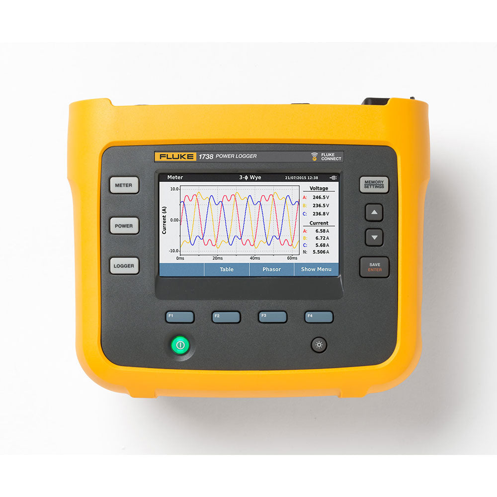 Fluke FLUKE-1738/EUS Phase Advanced Power Logger w Current Probes - 4