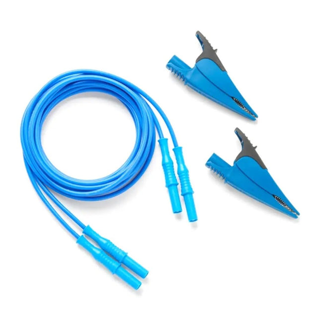Fluke 5020006 FLUKE-17XX-TL 2M 2 m Blue Test Lead Set with Non-Stackable Banana Plugs and 2 Alligator Clips (1 Set)