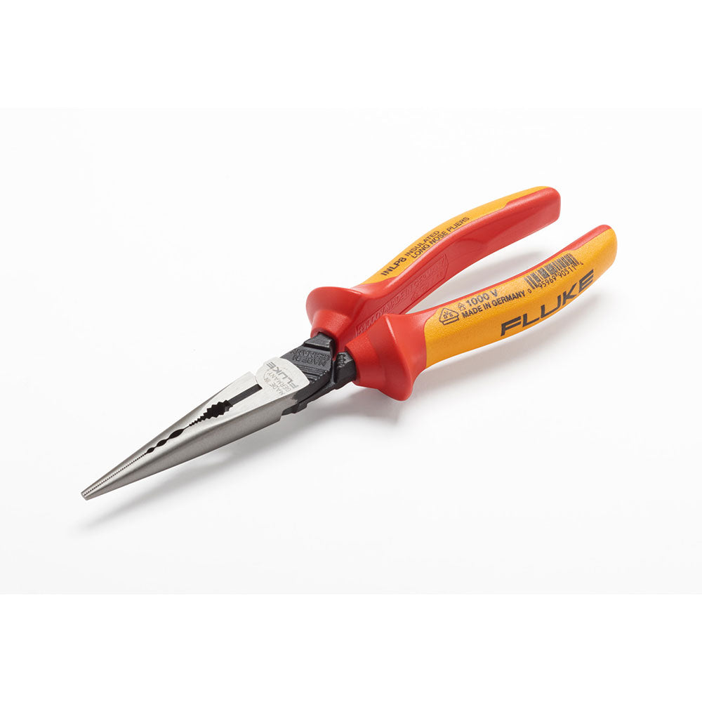 Fluke 5067232 INLP8 Insulated Long Nose Pliers with Side Cutter, 8" 1000V