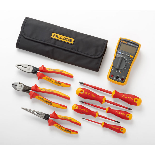 Fluke 5067428 IB117K Insulated Hand Tool Kit w/Electrician Multimeter