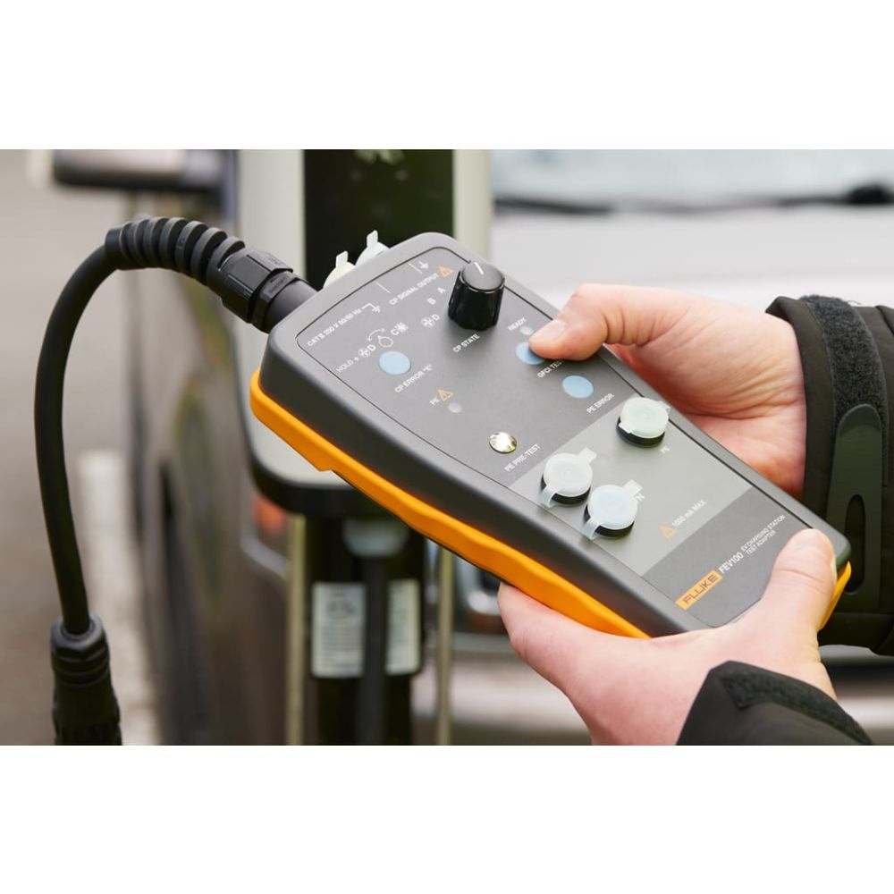 Fluke 5258790 FLK-FEV100/TY1 - Test Adapeter Electric Vehicle Charging Stations w/ Type 1 Connector & Cable - 7