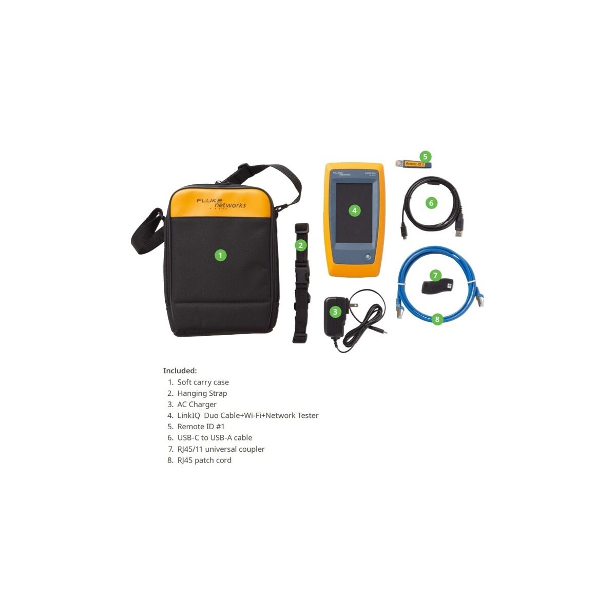 Fluke 5579950 LIQ-DUO LinkIQ Duo Cable Wi Fi Network Tester - 3