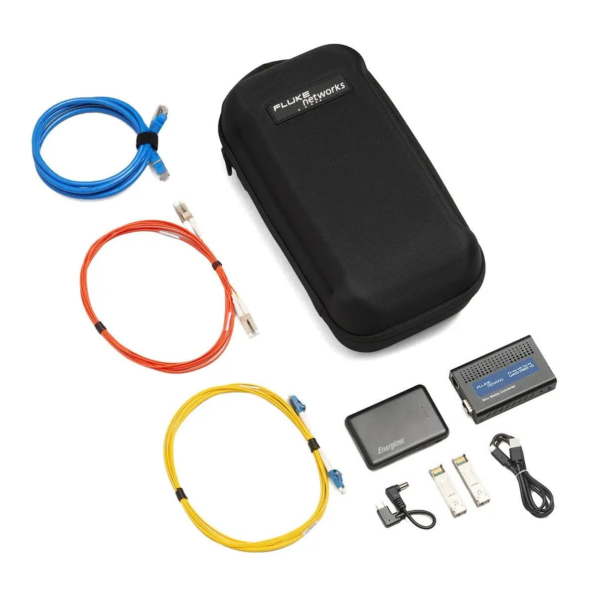 Fluke 6026303 FMC-1G LinkIQ Fiber Media Converter Kit for 1 Gb/s Fiber Ethernet Troubleshooting
