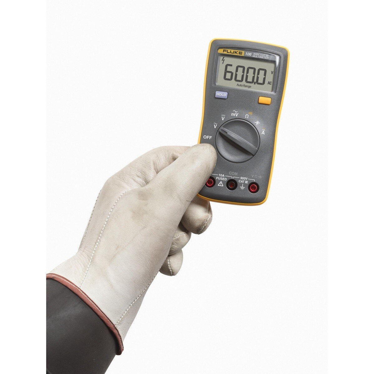 Fluke 6118365 FLUKE-106-R Pocket Digital Multimeter CAT III 600V with Test Leads and Smart Strap - 3