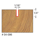 Freud 04-096 1/16" (Dia.) Double Flute Straight Bit - 2