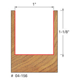 Freud 04-156 1" (Dia.) Double Flute Straight Bit - 2