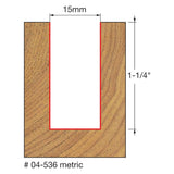 Freud 04-536 15 (Dia.) Double Flute Straight Bit - 2