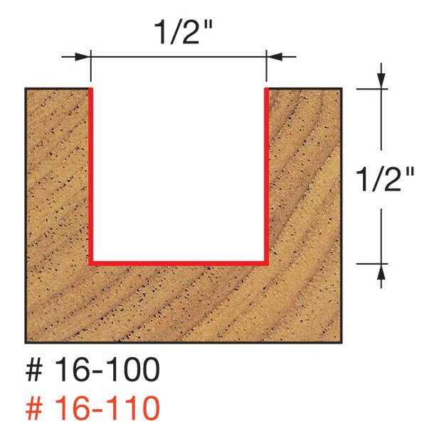 Freud 16-100 1/2" (Dia.) Mortising Bit - 2