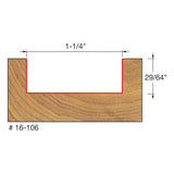 Freud 16-106 1-1/4" (Dia.) Mortising Bit - 2