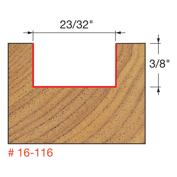 Freud 16-116 23/32" (Dia.) Mortising Bit - 2