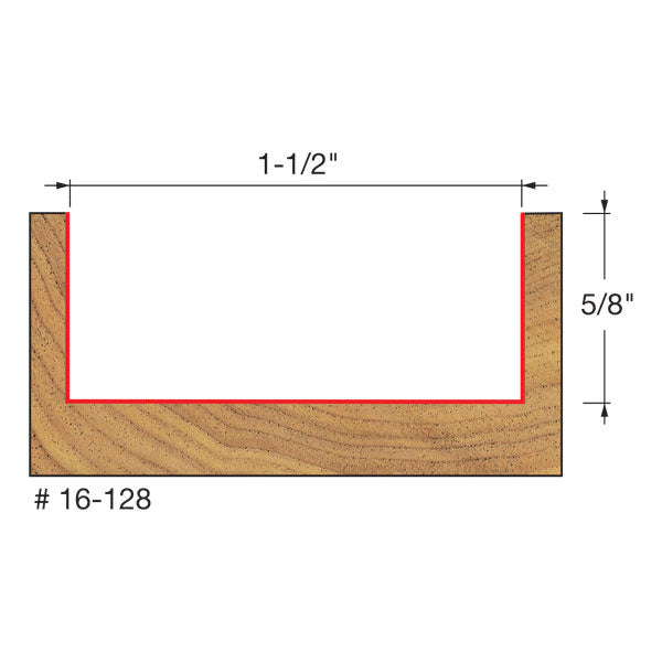 Freud 16-128 1-1/2" (Dia.) Mortising Bit - 2