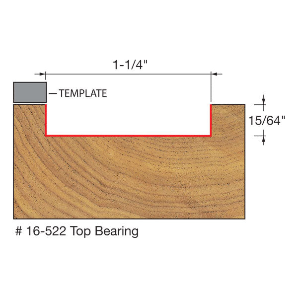 Freud 16-522 1-1/4" (Dia.) Mortising Bit - 2