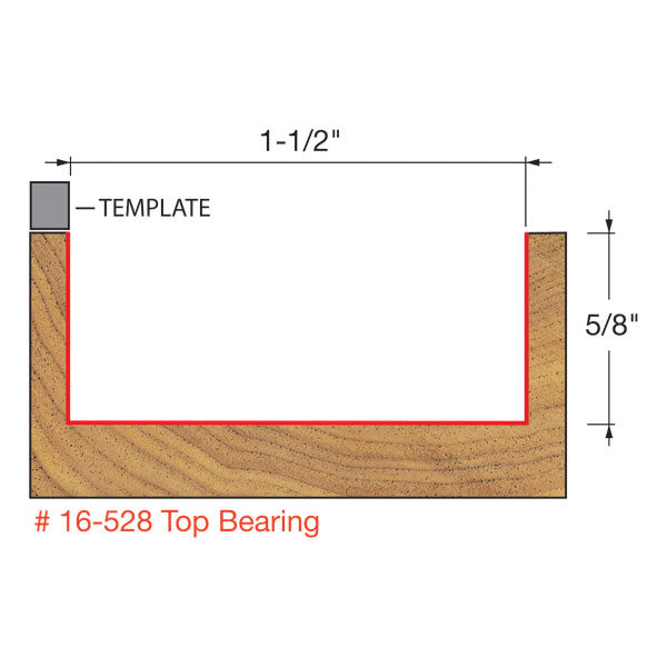 Freud 16-528 1-1/2" (Dia.) Mortising Bit - 2