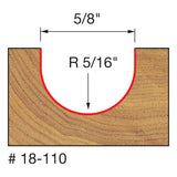 Freud 18-110 5/16" Radius Round Nose Bit - 2