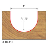 Freud 18-113 1/2" Radius Round Nose Bit - 2