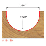 Freud 18-130 5/8" Radius Round Nose Bit - 2