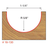 Freud 18-130 5/8" Radius Round Nose Bit - 2