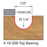 Freud 18-508 1/4" Radius Round Nose Bit - 2