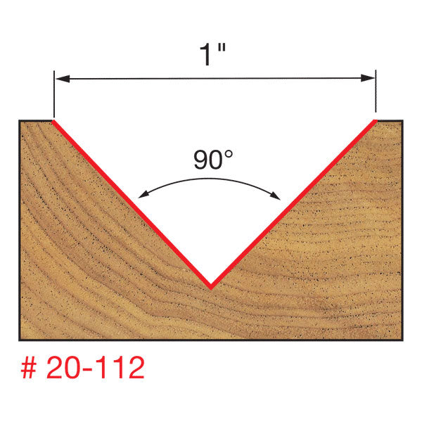 Freud 20-112 1" (Dia.) V Grooving Bit - 2