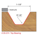 Freud 20-574 1-1/8" (Dia.) Lettering Bit - 2