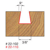 Freud 22-110 3/8" (Dia.) Dovetail Bit - 2