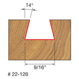 Freud 22-126 9/16" (Dia.) Dovetail Bit - 2