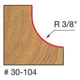 Freud 30-104 3/8" Radius Cove Bit - 2