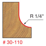 Freud 30-110 1/4" Radius Cove Bit - 2