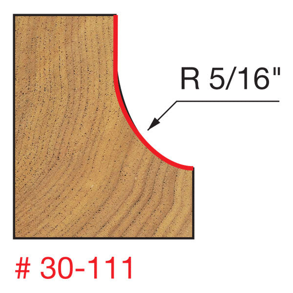 Freud 30-111 5/16" Radius Cove Bit - 2