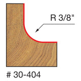 Freud 30-404 3/8" Radius Cove Bit with Steel Pilot - 2