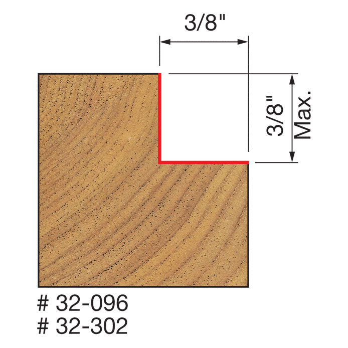 Freud 32-096 1-1/4" (Dia.) Rabbeting Bit - 2