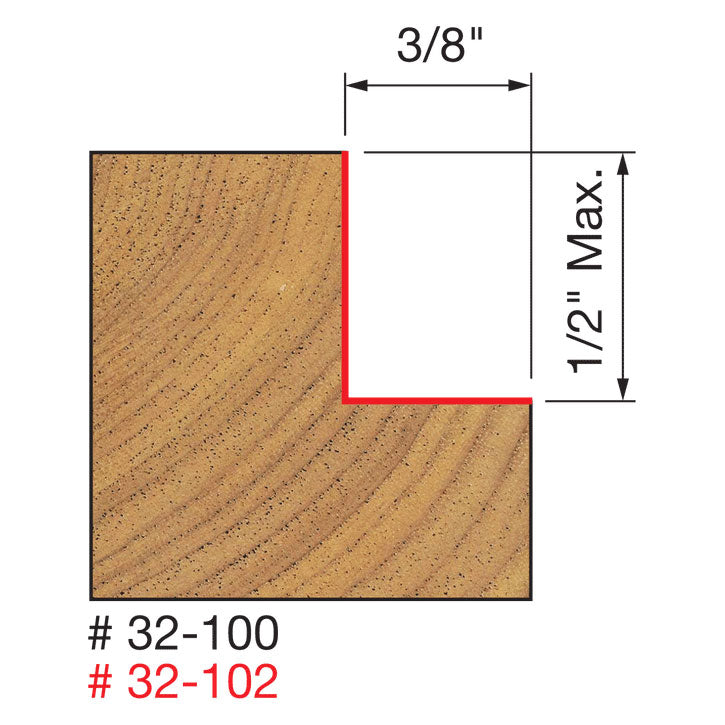 Freud 32-100 1-1/4" (Dia.) Rabbeting Bit - 2