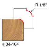 Freud 34-104 1/8" Radius Rounding Over Bit - 2