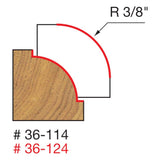 Freud 36-114 3/8" Radius Beading Bit (Quadra-Cut) - 2