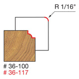 Freud 36-117 1/16" Radius Beading Bit - 2