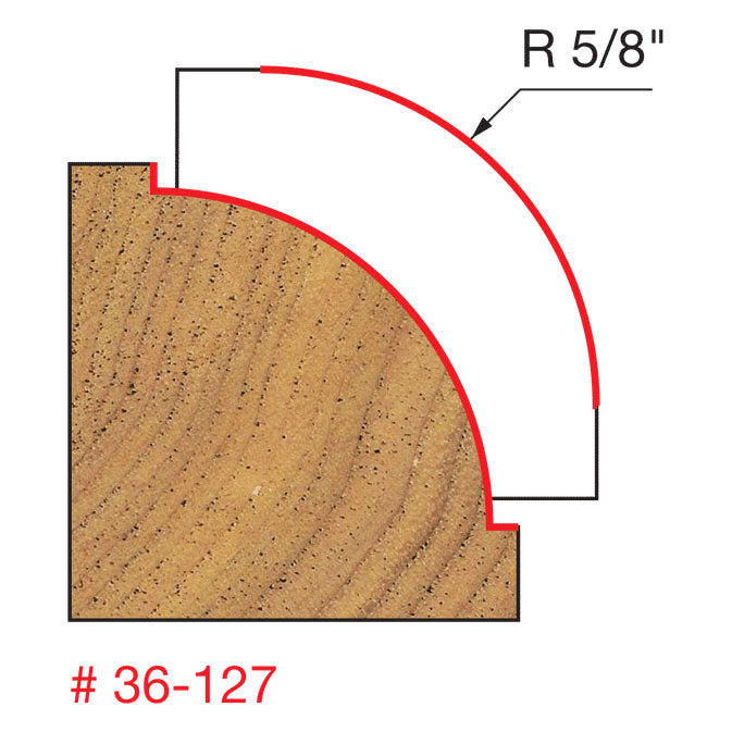 Freud 36-127 5/8" Radius Beading Bit - 2