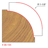 Freud 36-134 1-1/8" Radius Beading Bit (Quadra-Cut) - 2