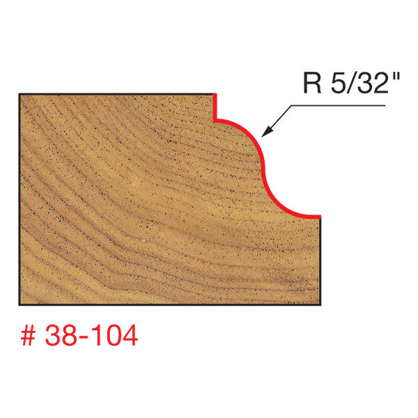 Freud 38-104 1-5/16" (Dia.) Roman Ogee Bit (Quadra-Cut) - 2