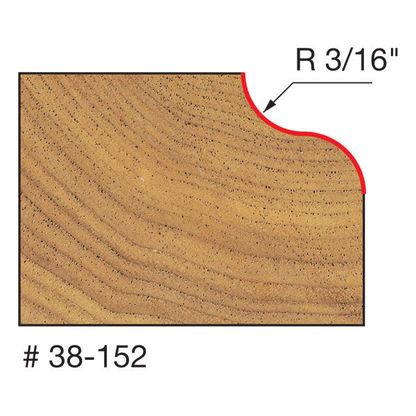 Freud 38-152 1-1/4" (Dia.) Ogee Bit (Quadra-Cut) - 2