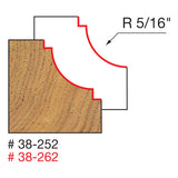 Freud 38-252 5/16" Radius Classical Cove Bit - 2