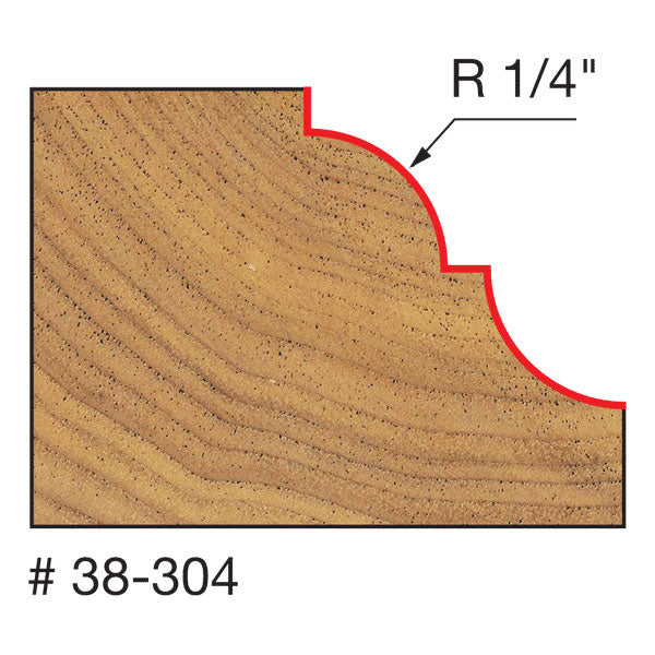 Freud 38-304 1-9/16" (Dia.) Cove & Bead Bit - 2