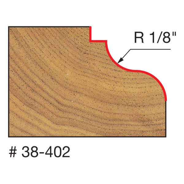 Freud 38-402 1-1/4" (Dia.) Classical Roman Ogee Bit - 2