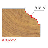 Freud 38-522 1-1/4" (Dia.) Classical Bold Cove & Bead Bit - 2